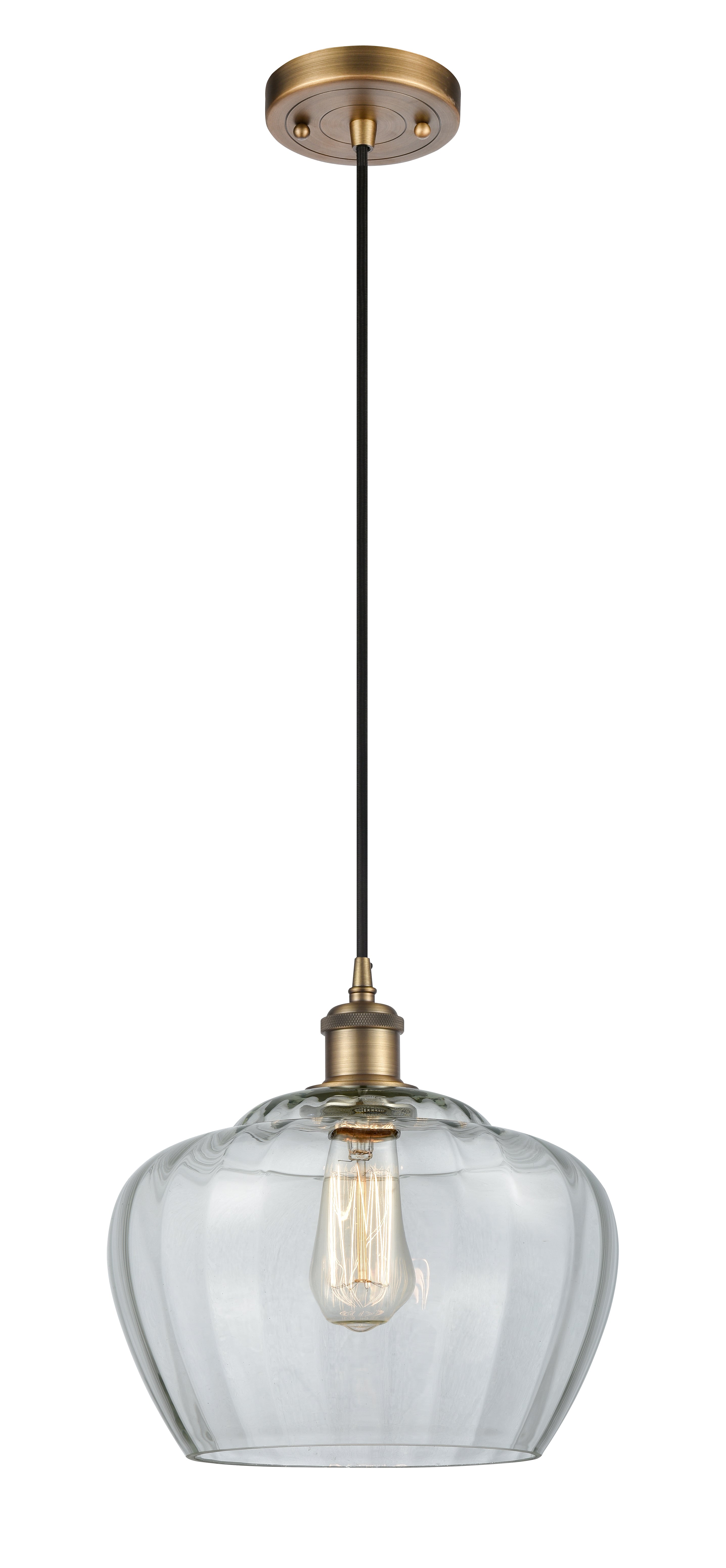 Ballston Mini Pendant Antique Brass Finish