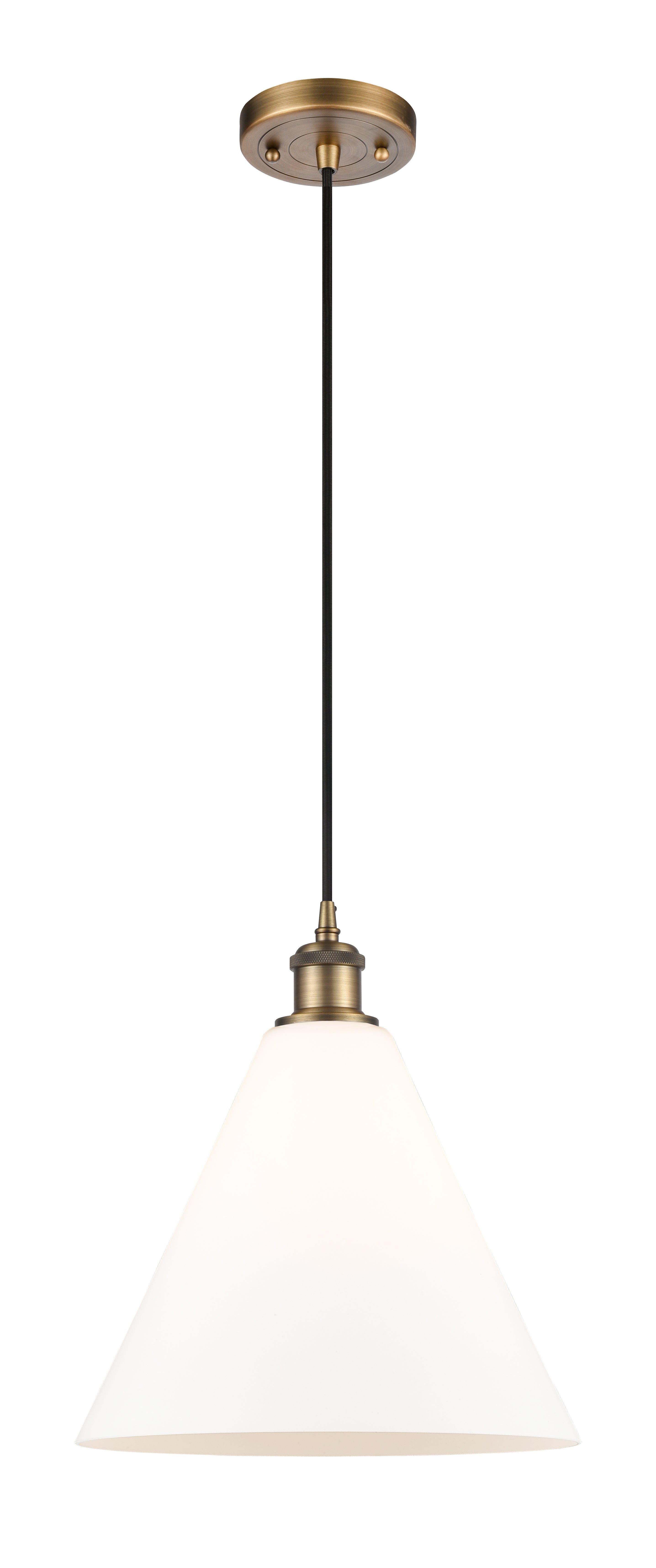 Ballston Mini Pendant Antique Brass Finish