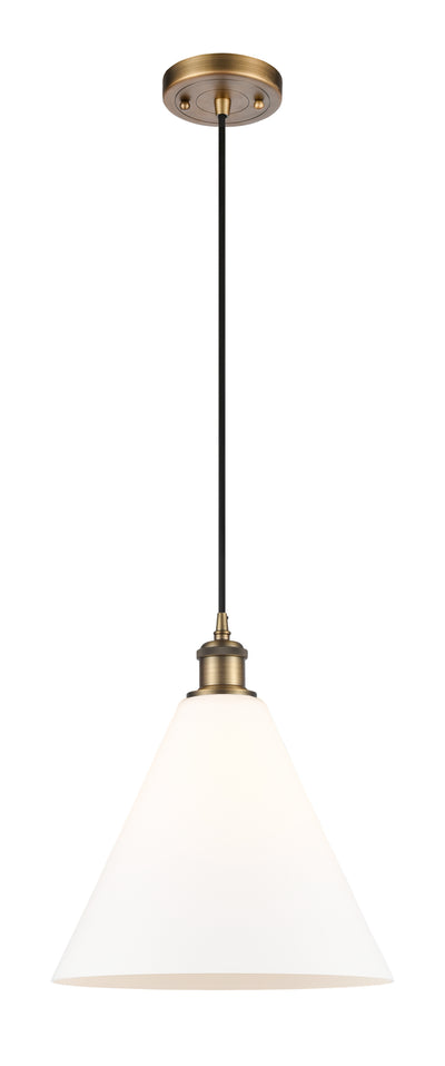 Ballston Mini Pendant Antique Brass Finish