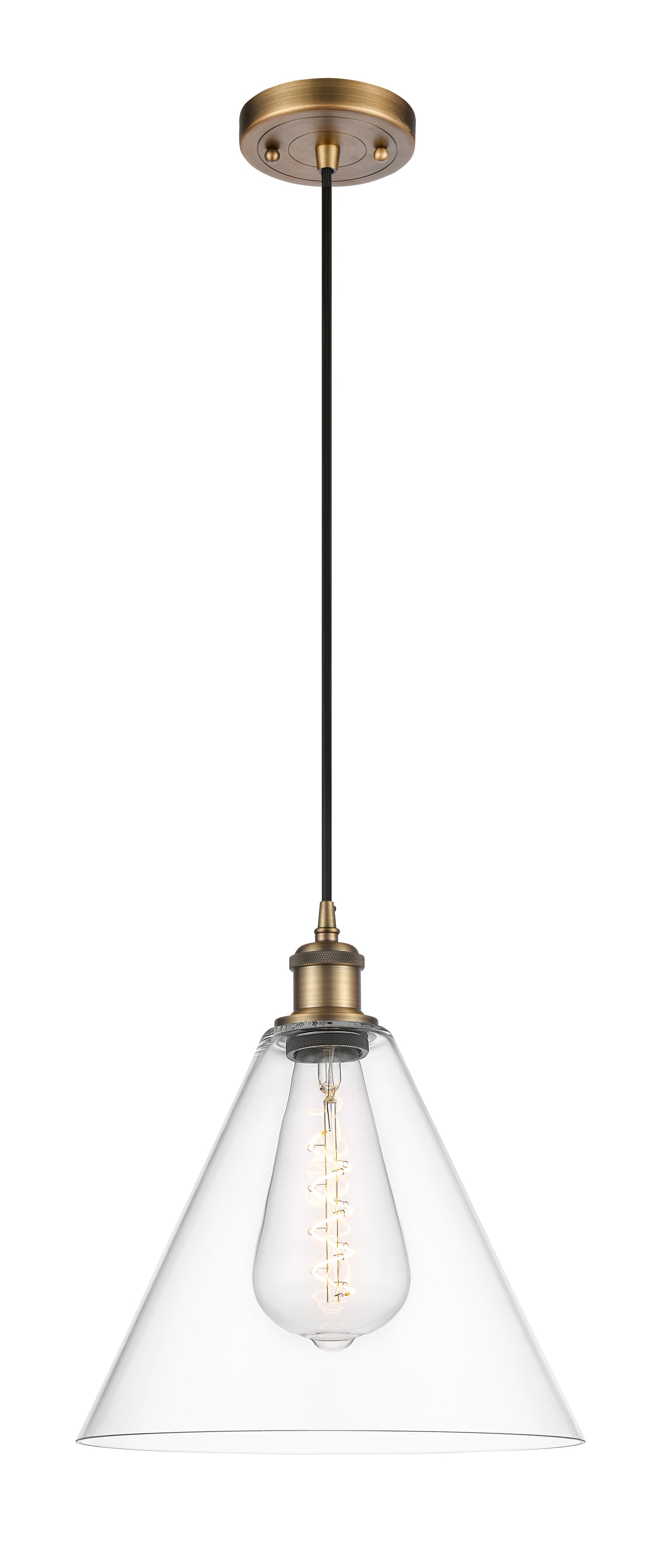 Ballston Mini Pendant Antique Brass Finish