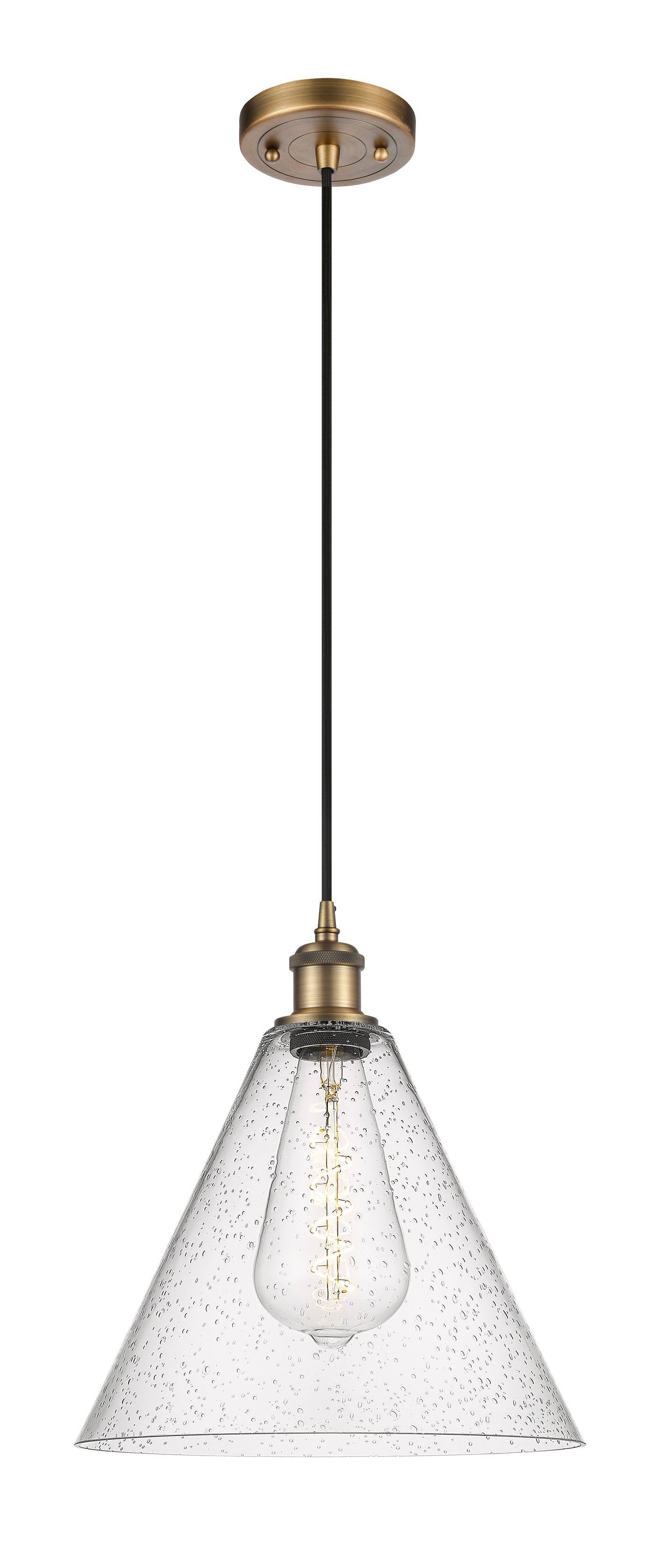 Ballston Mini Pendant Antique Brass Finish