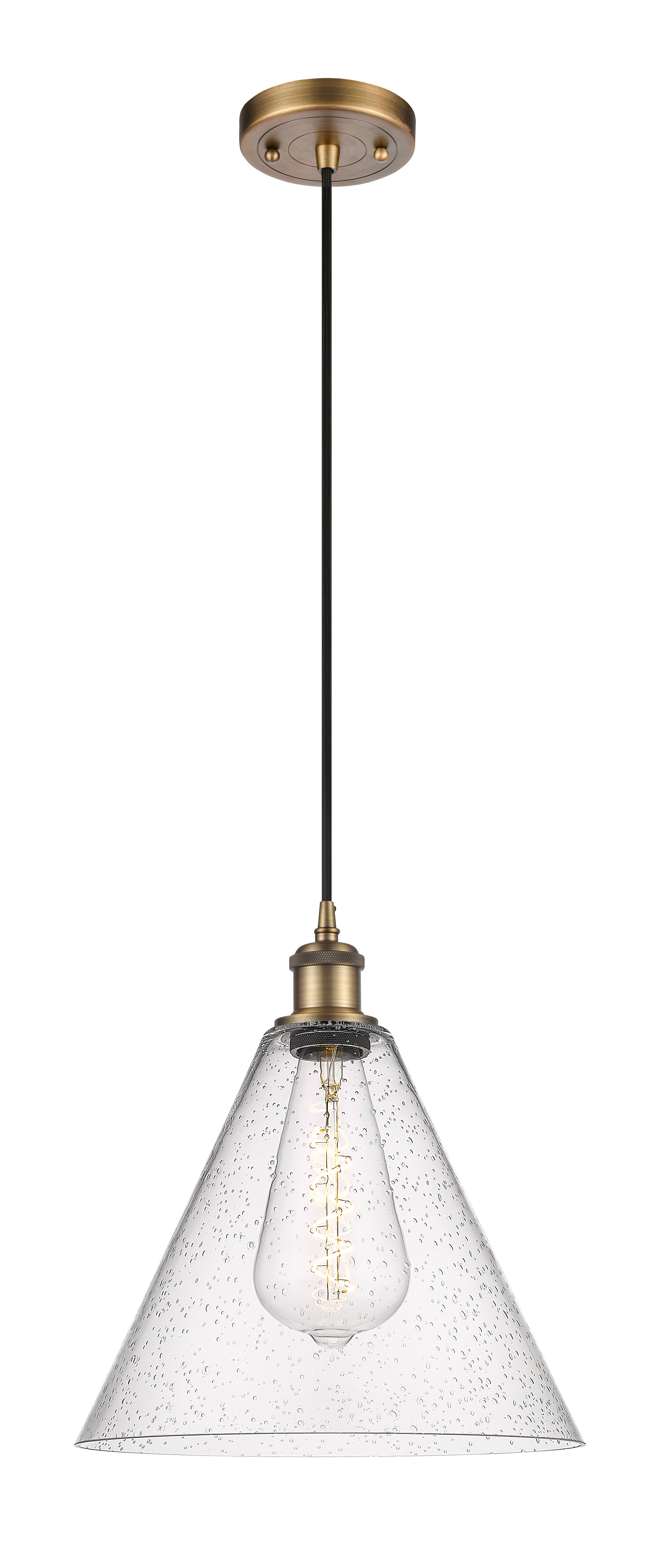 Ballston Mini Pendant Antique Brass Finish