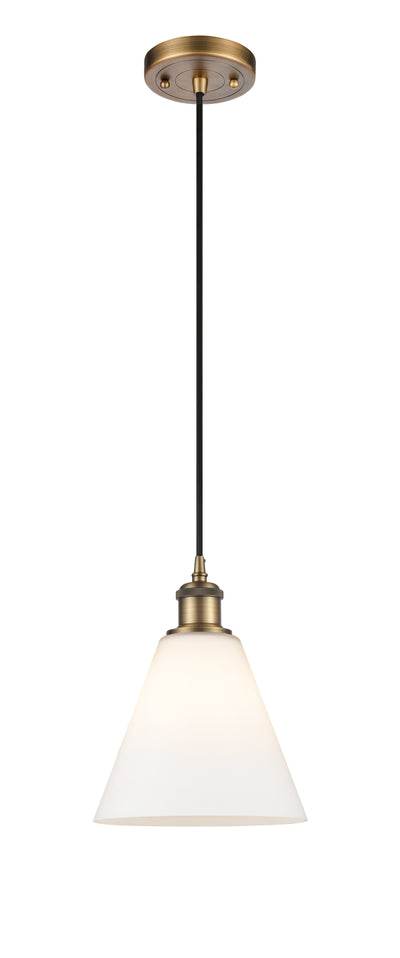 Ballston Mini Pendant Antique Brass Glass