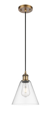 Ballston Mini Pendant 8 Inch Antique Brass