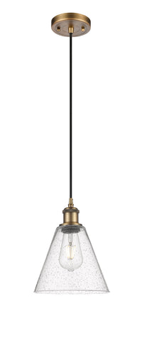 Ballston Mini Pendant 8 Inch Antique Brass