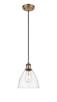 Ballston Mini Pendant Antique Brass Finish