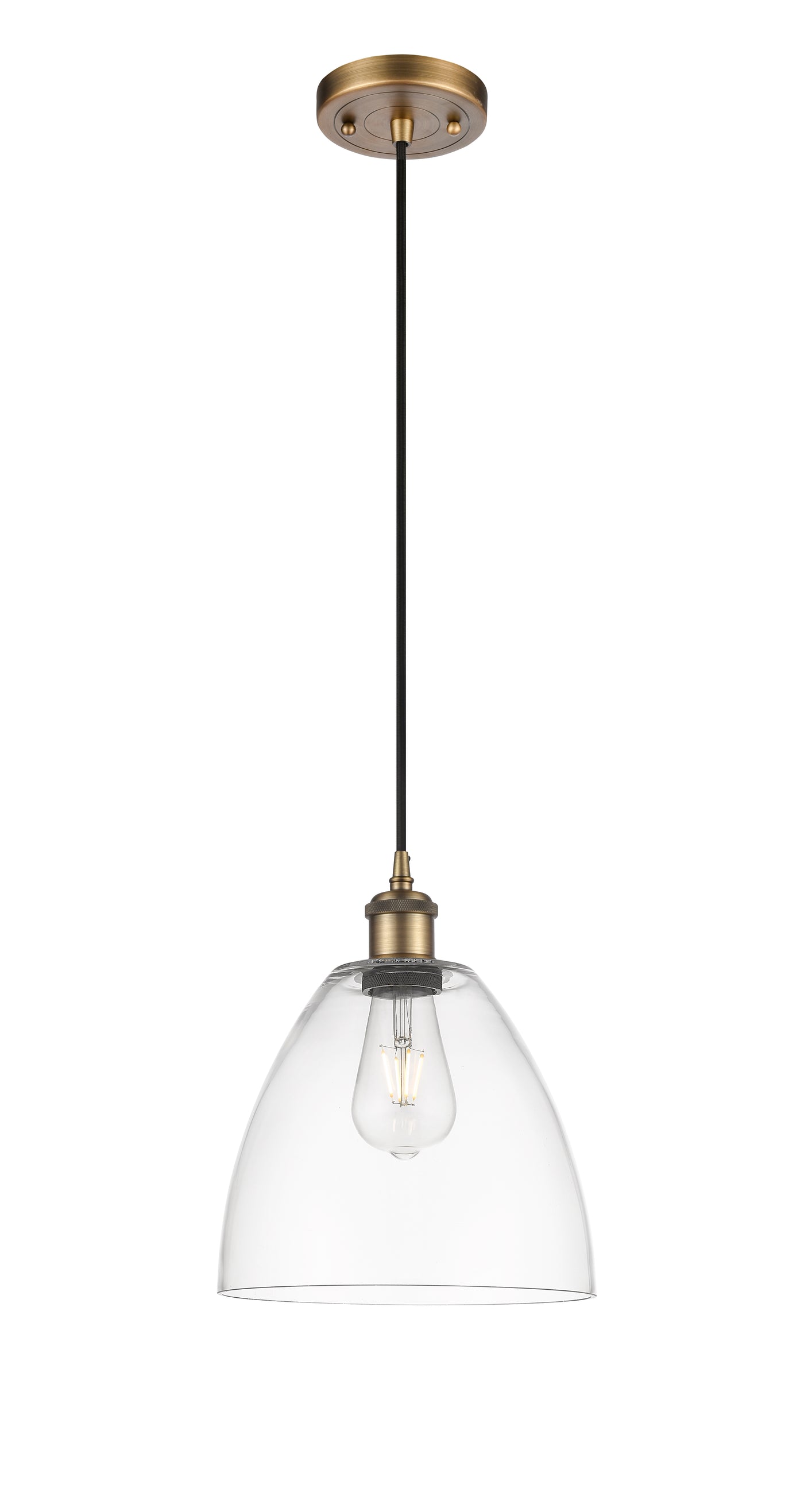 Ballston Mini Pendant Antique Brass Finish