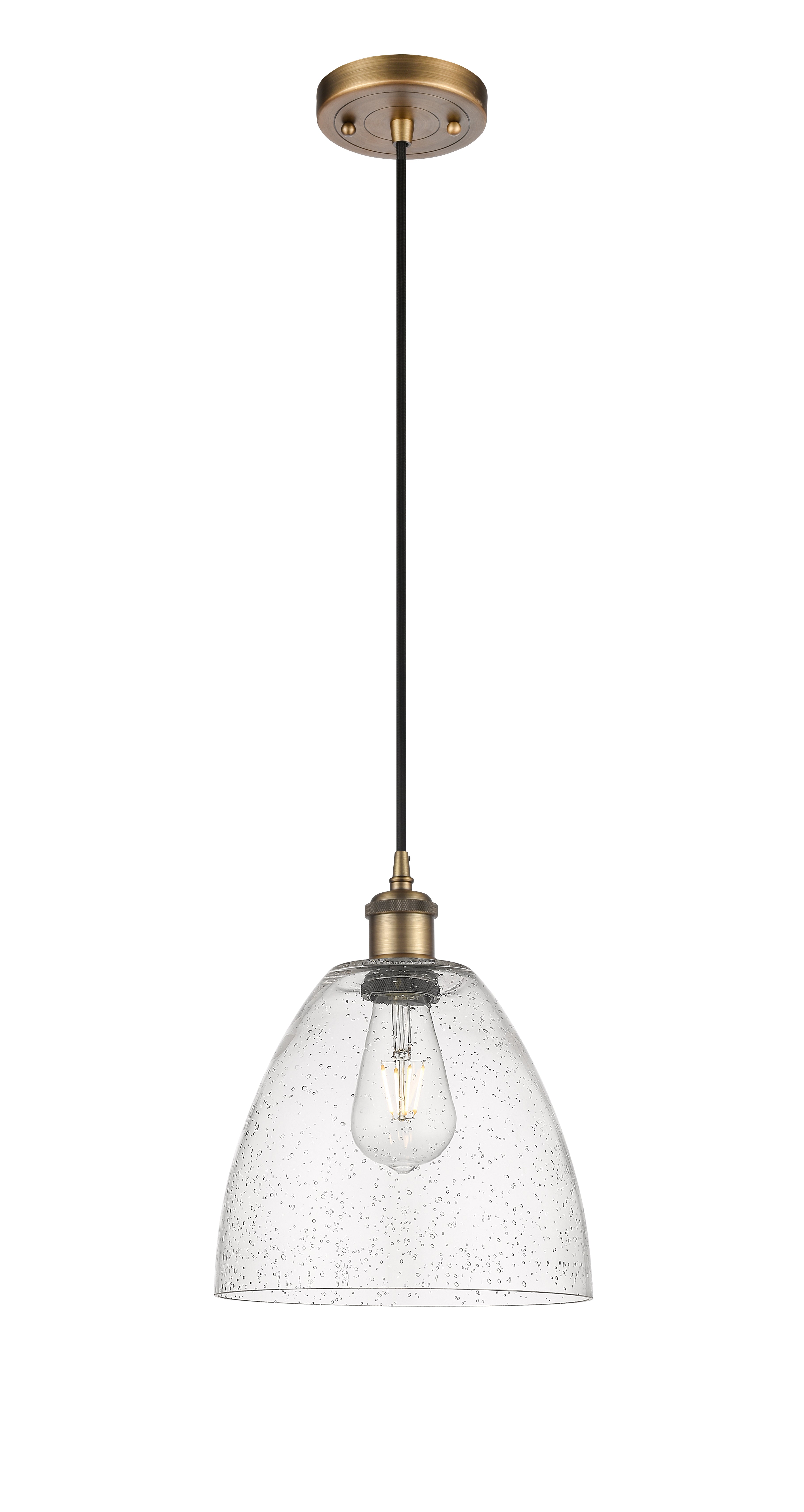 Ballston Mini Pendant Antique Brass Finish