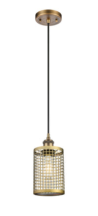 Ballston Mini Pendant Antique Brass Finish