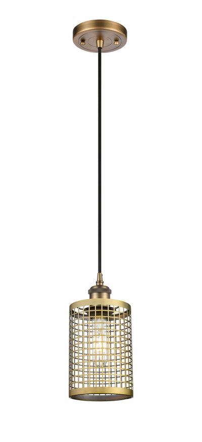 Ballston Mini Pendant Antique Brass Finish