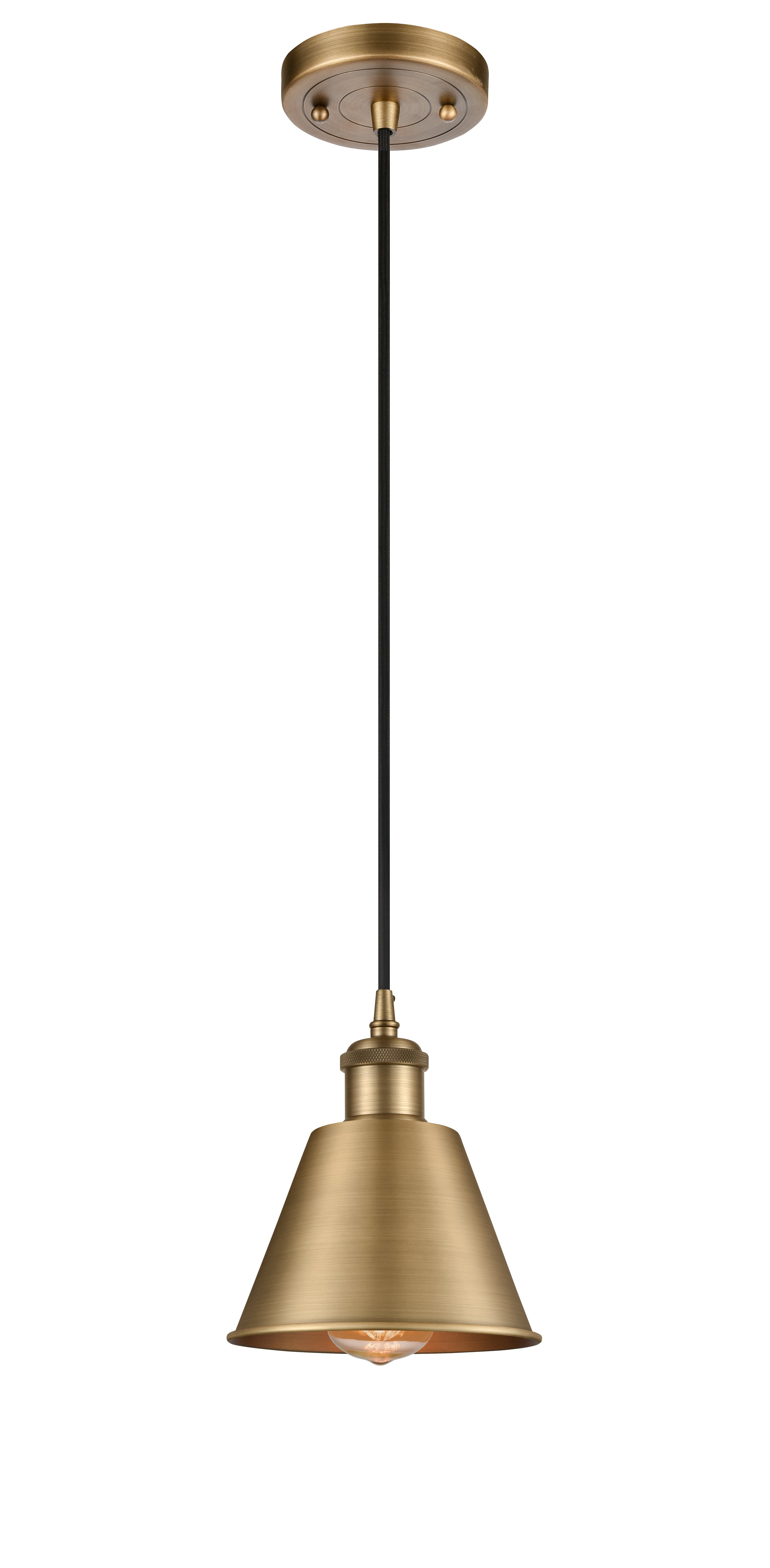 Ballston Mini Pendant Antique Brass Finish