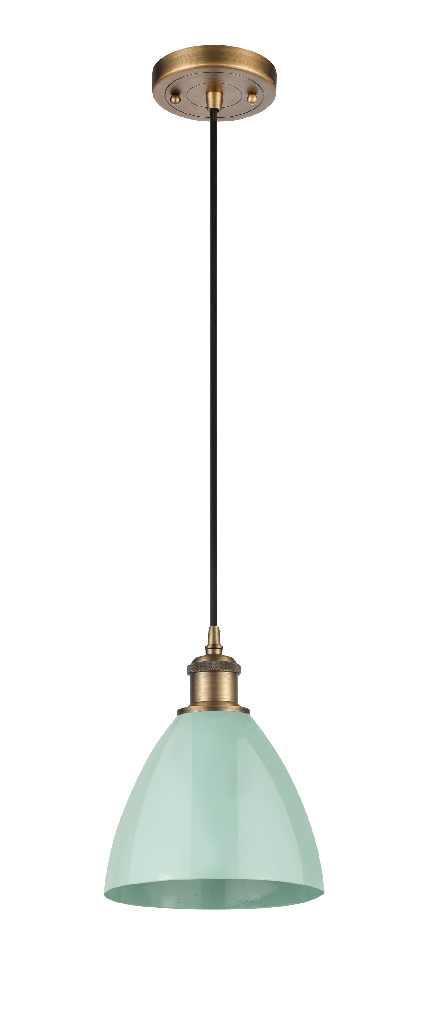 Ballston Mini Pendant Antique Brass Finish