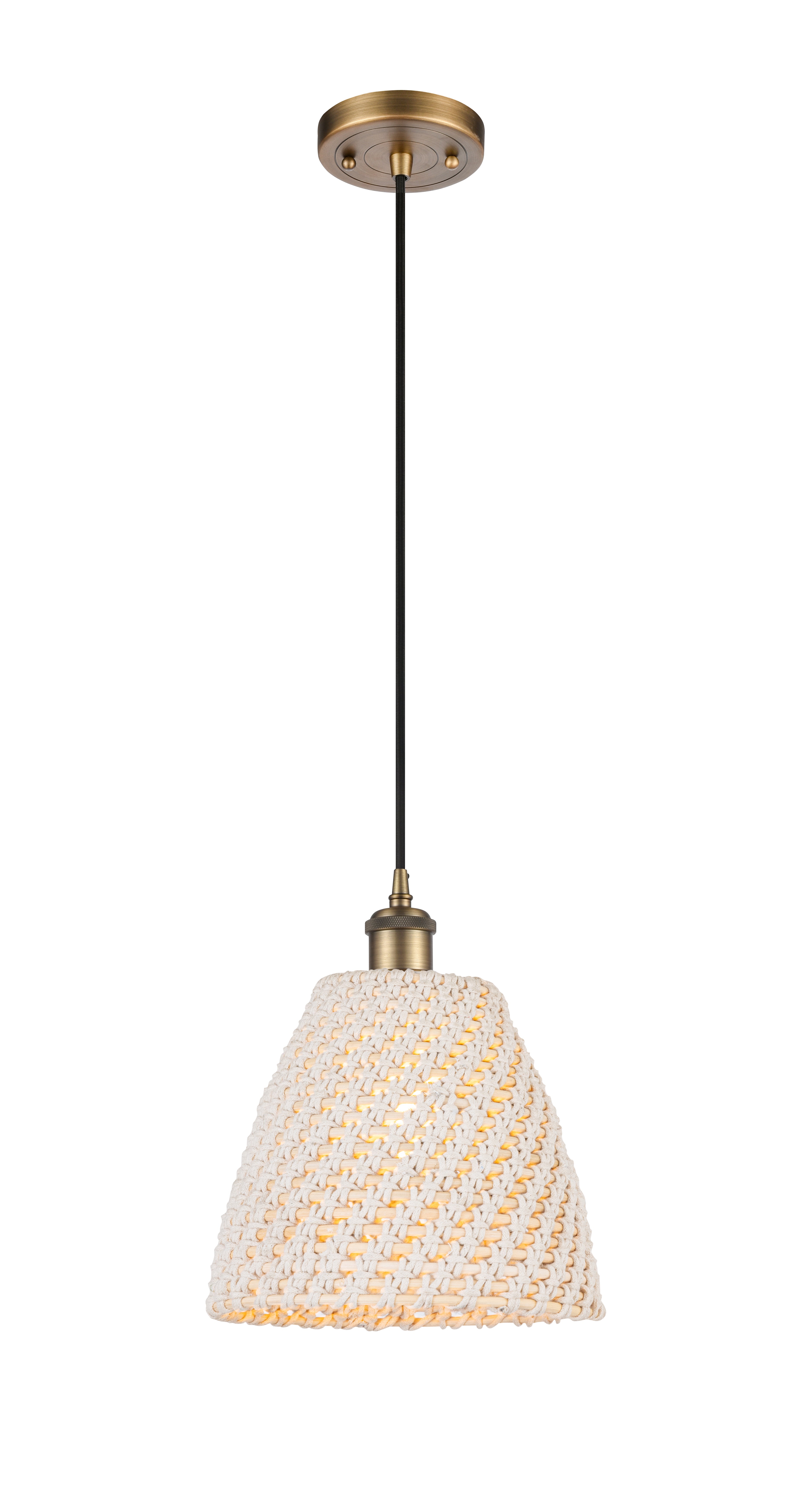 Ballston Mini Pendant Antique Brass Finish