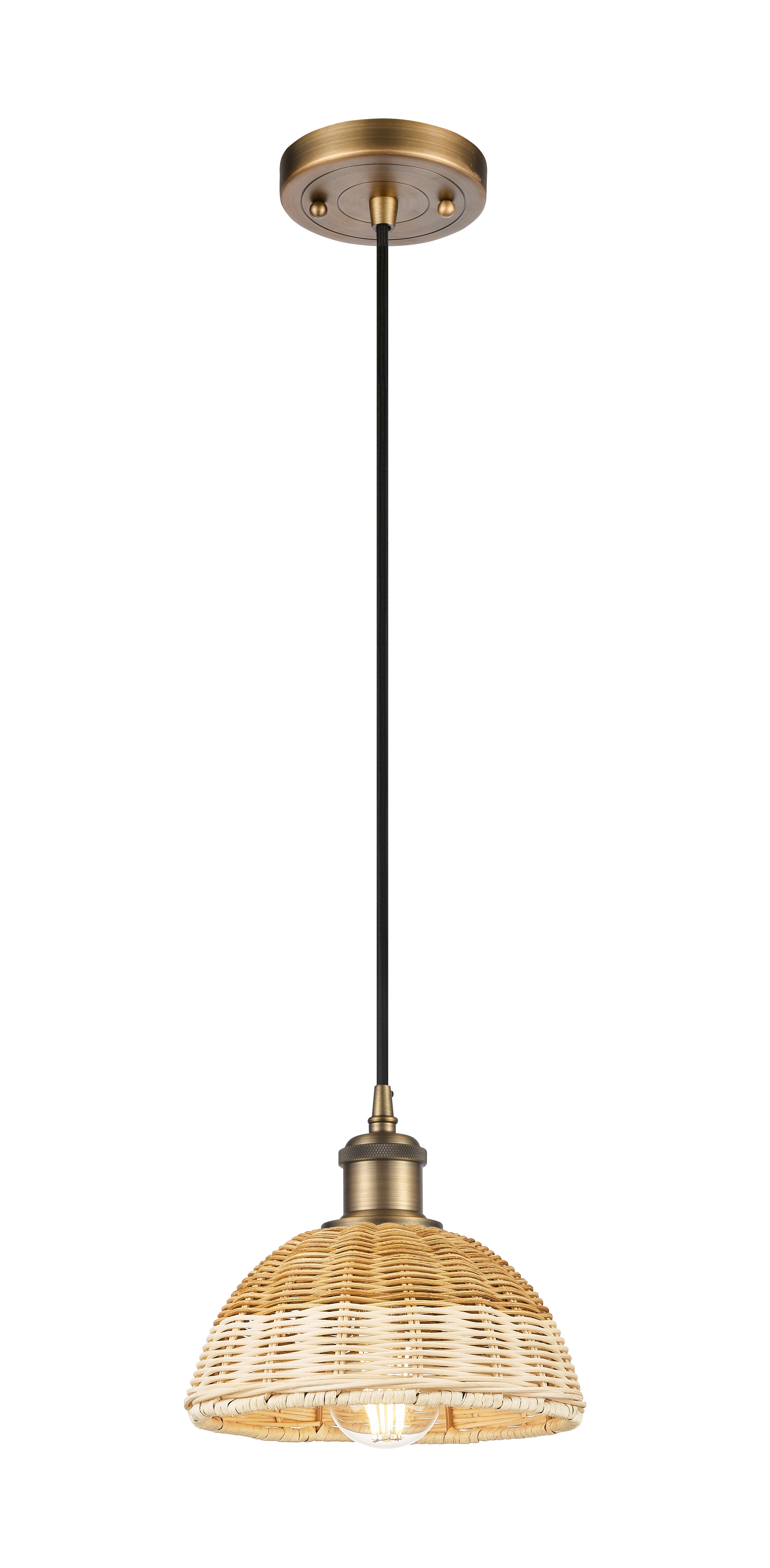 Ballston Mini Pendant Cast Brass 9.5 Height