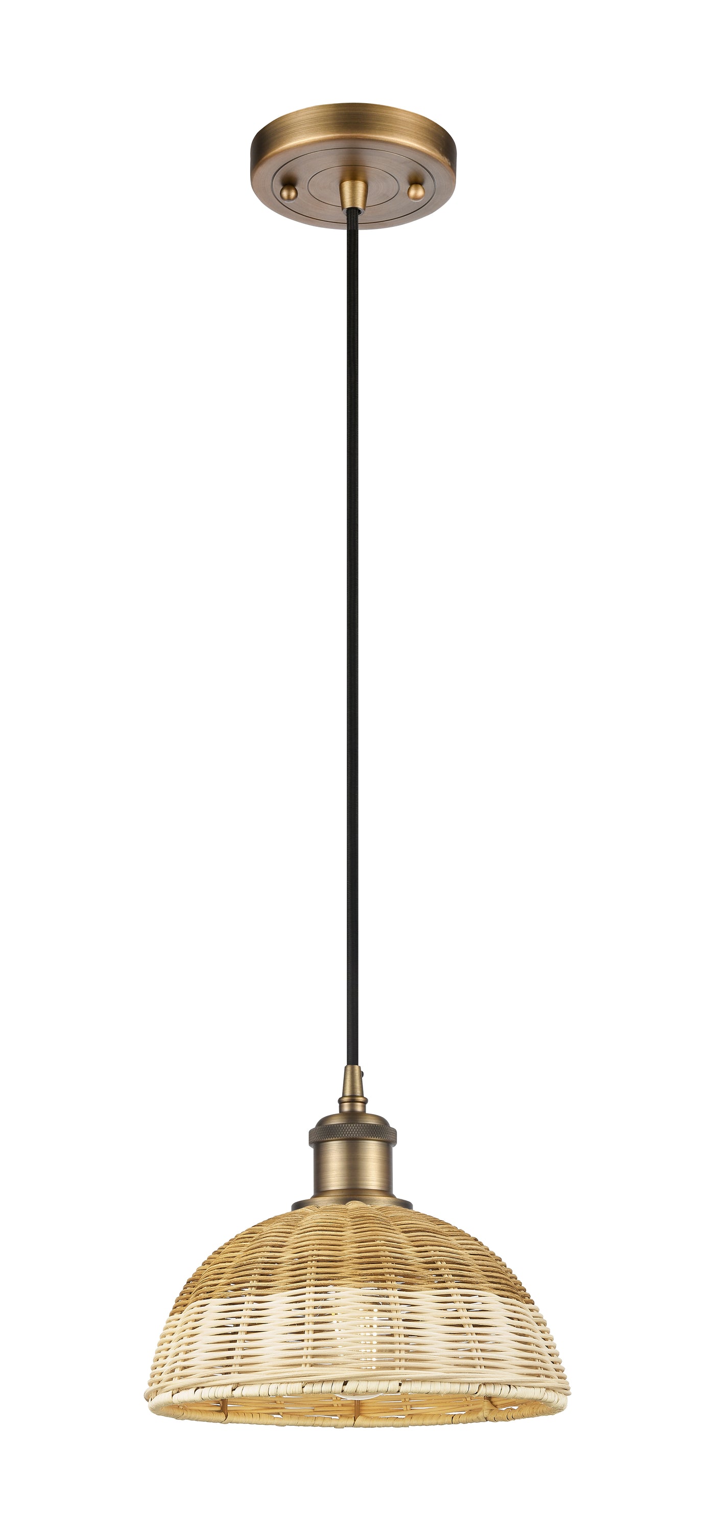 Ballston Mini Pendant Antique Brass Finish