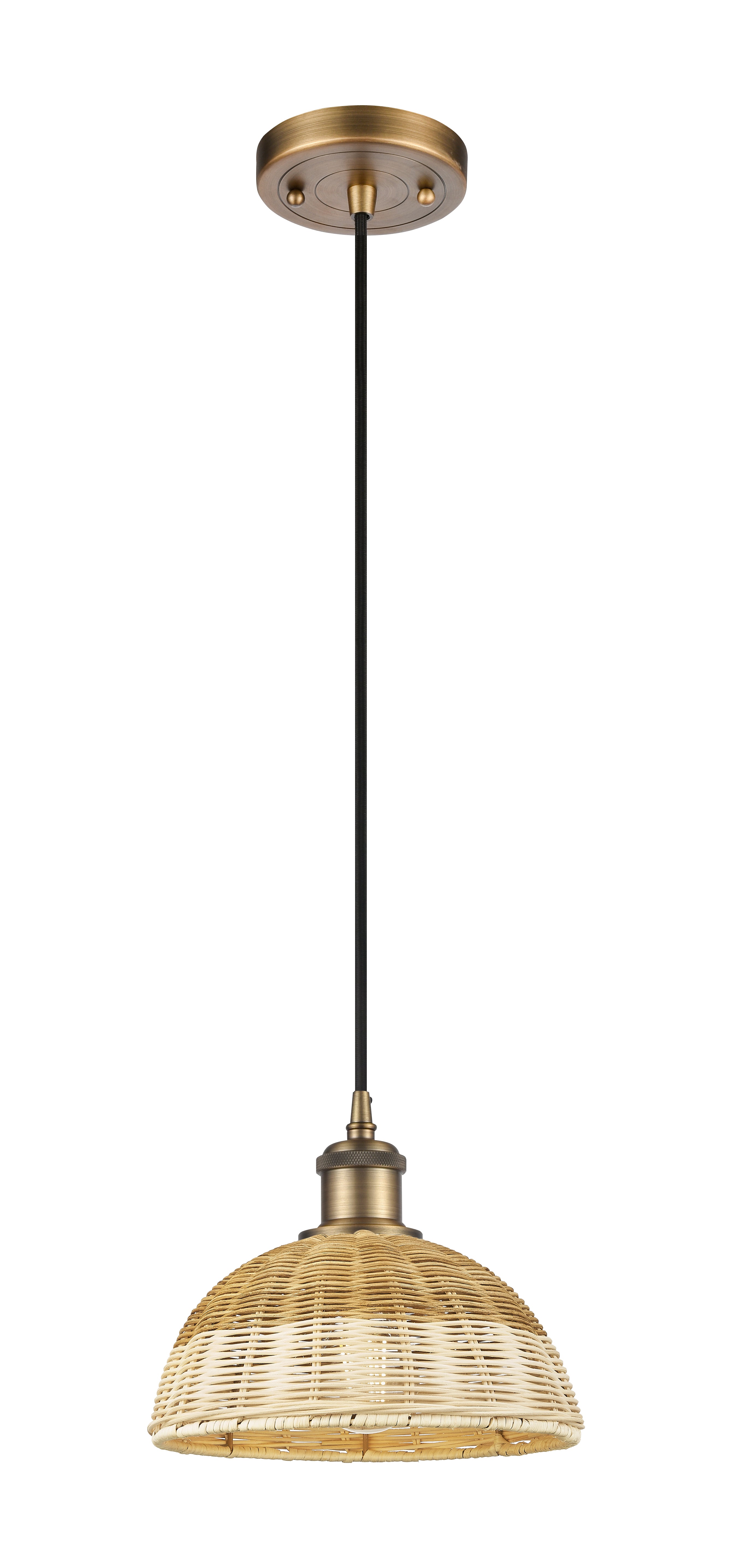 Ballston Mini Pendant Antique Brass Finish