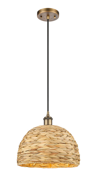 Ballston Mini Pendant Antique Brass 12 Inch