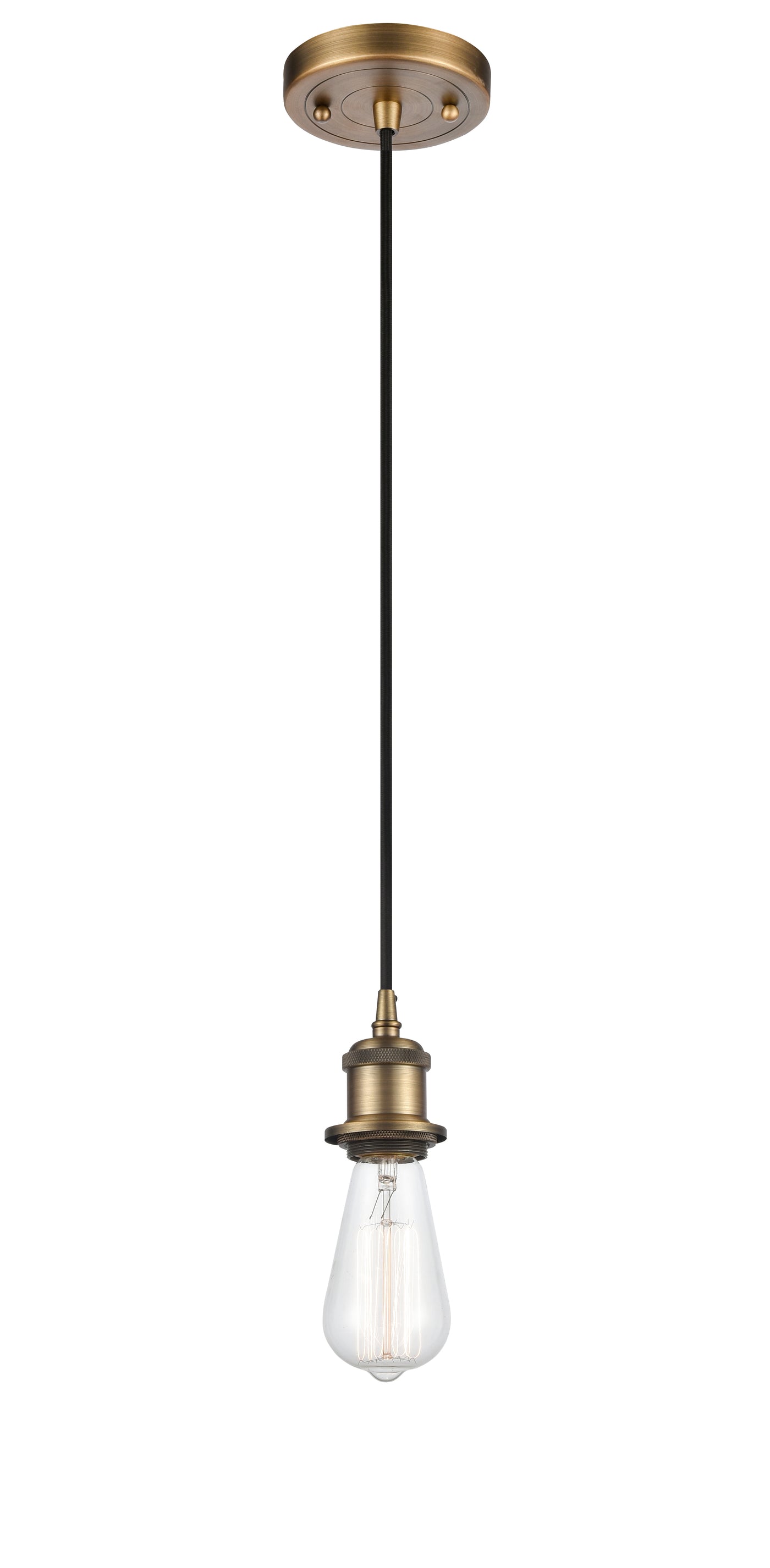 Ballston Mini Pendant Antique Brass Finish