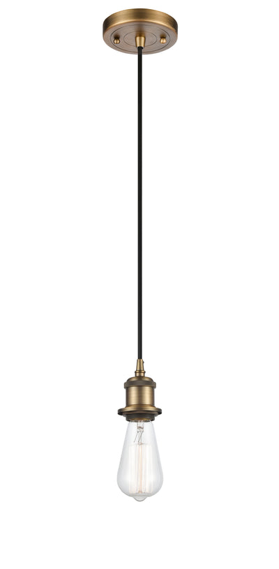 Ballston Mini Pendant Antique Brass Finish