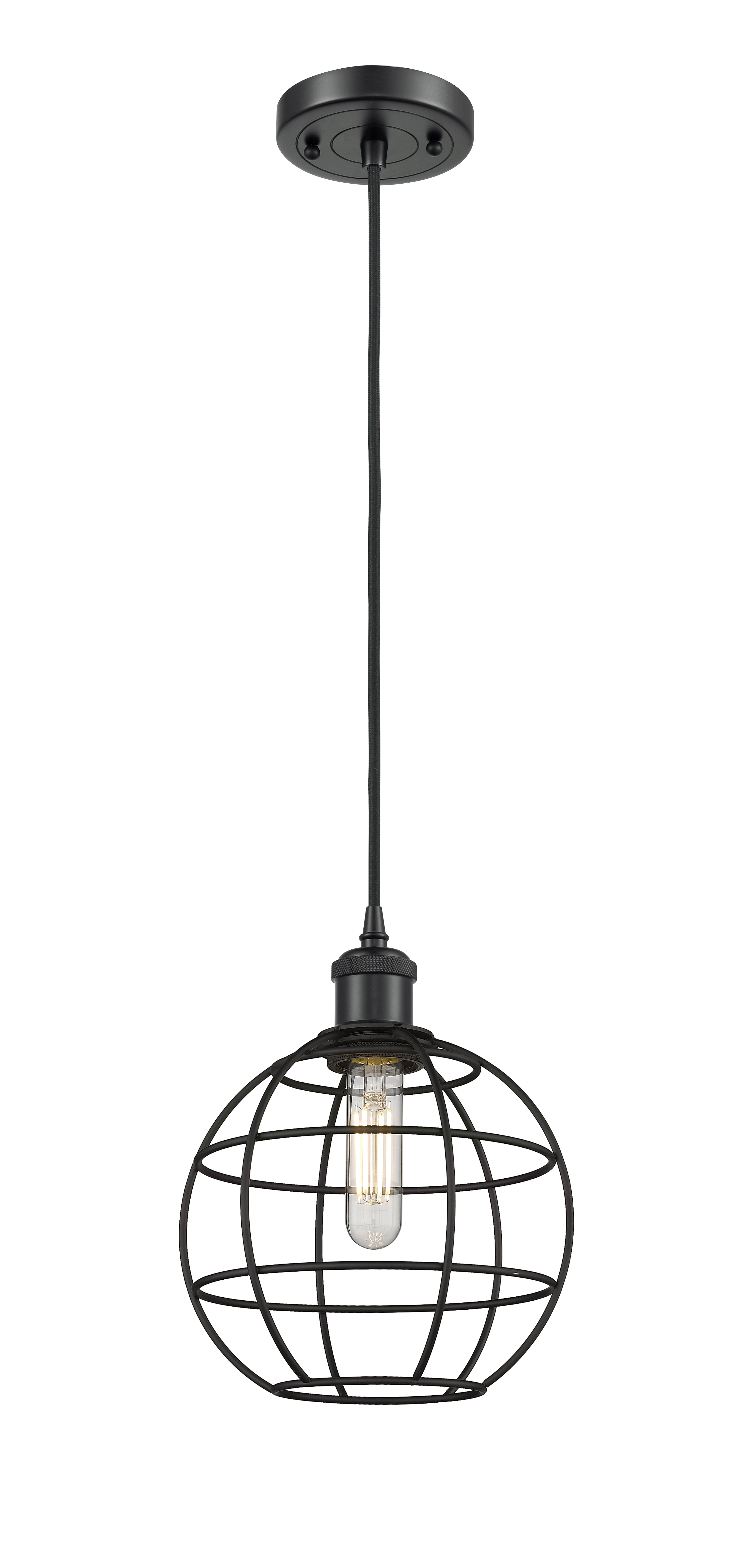 Ballston Mini Pendant Antique Brass Dimmable
