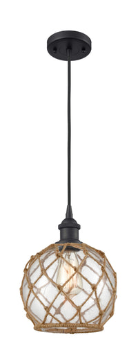 Ballston Mini Pendant Antique Brass 8 Inch