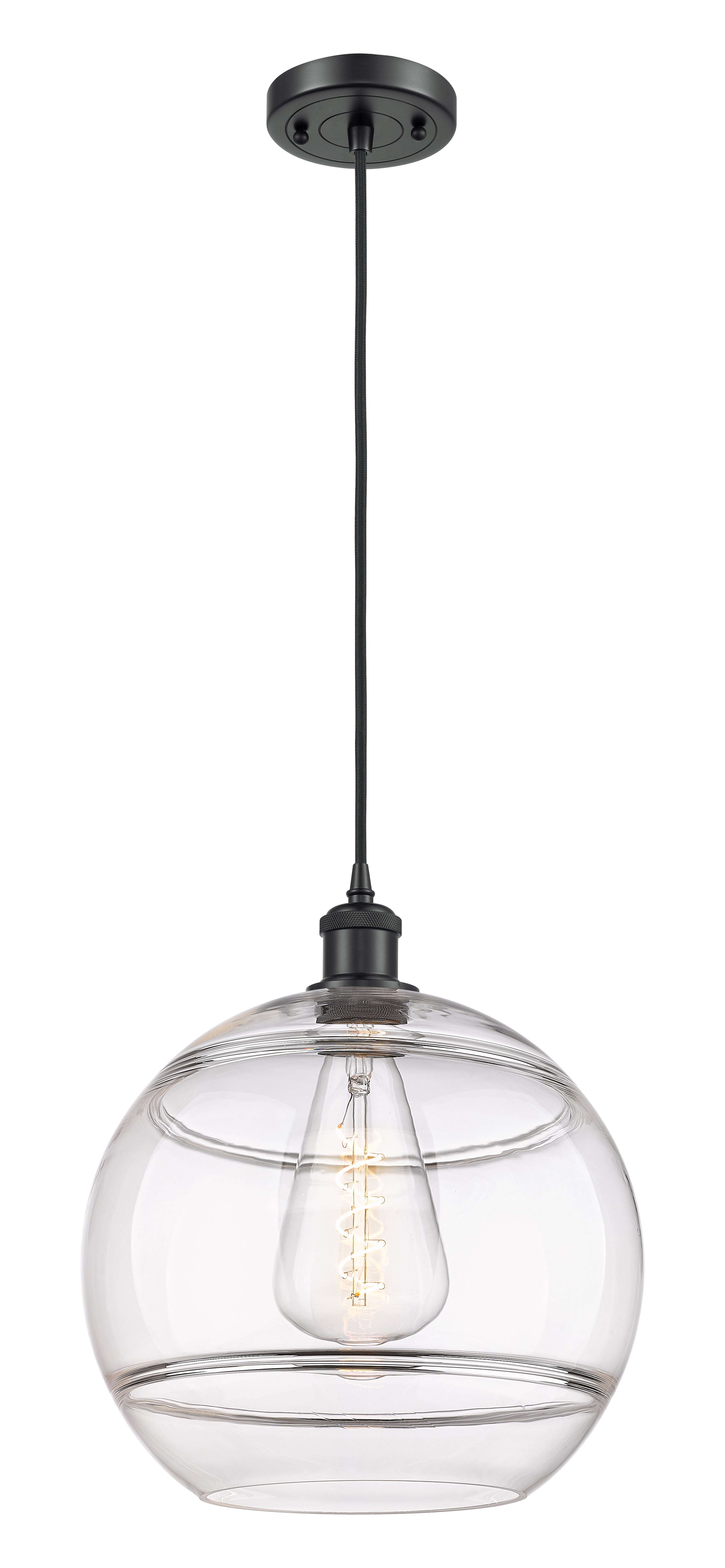 Ballston Mini Pendant Antique Brass Glass