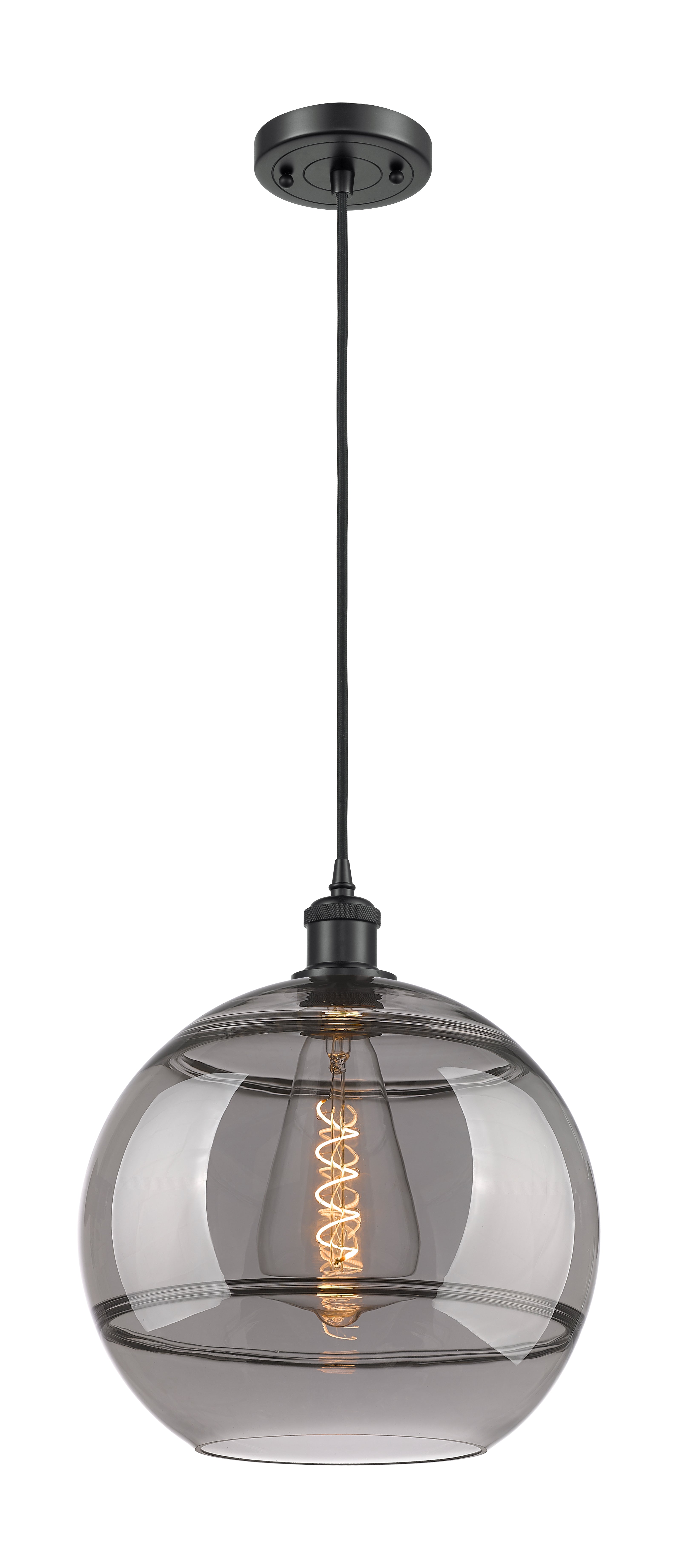Ballston Mini Pendant Antique Brass Glass
