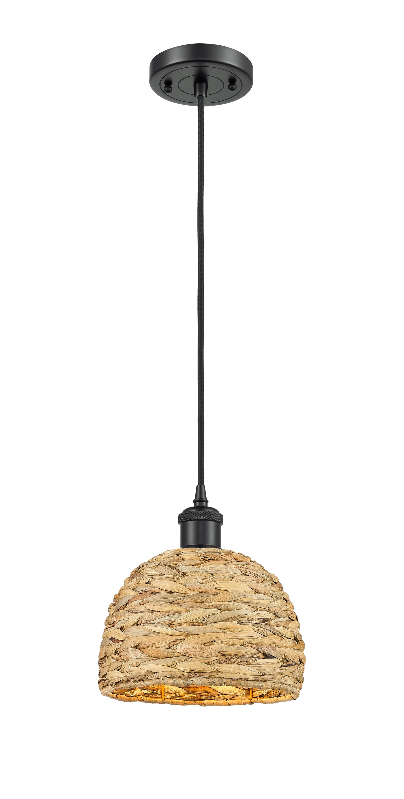Ballston Mini Pendant Antique Brass Woven