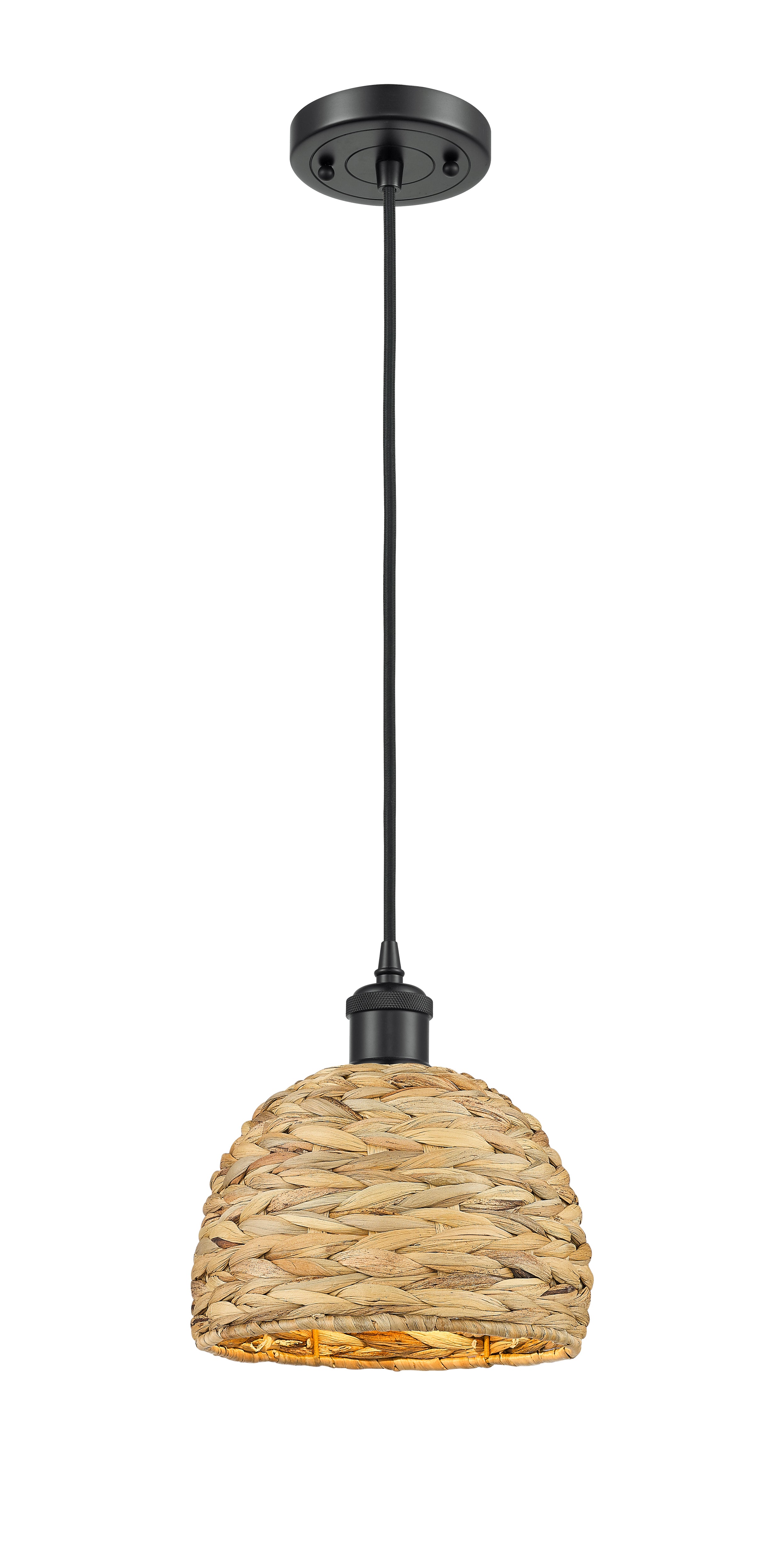 Ballston Mini Pendant Antique Brass Woven