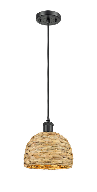 Ballston Mini Pendant Antique Brass Woven