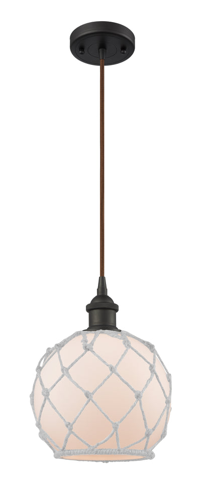 Ballston Mini Pendant Antique Brass 8 Inch