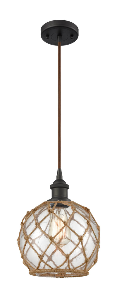 Ballston Mini Pendant Antique Brass 8 Inch