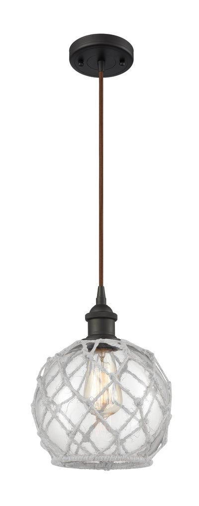 Ballston Mini Pendant Antique Brass 8 Inch