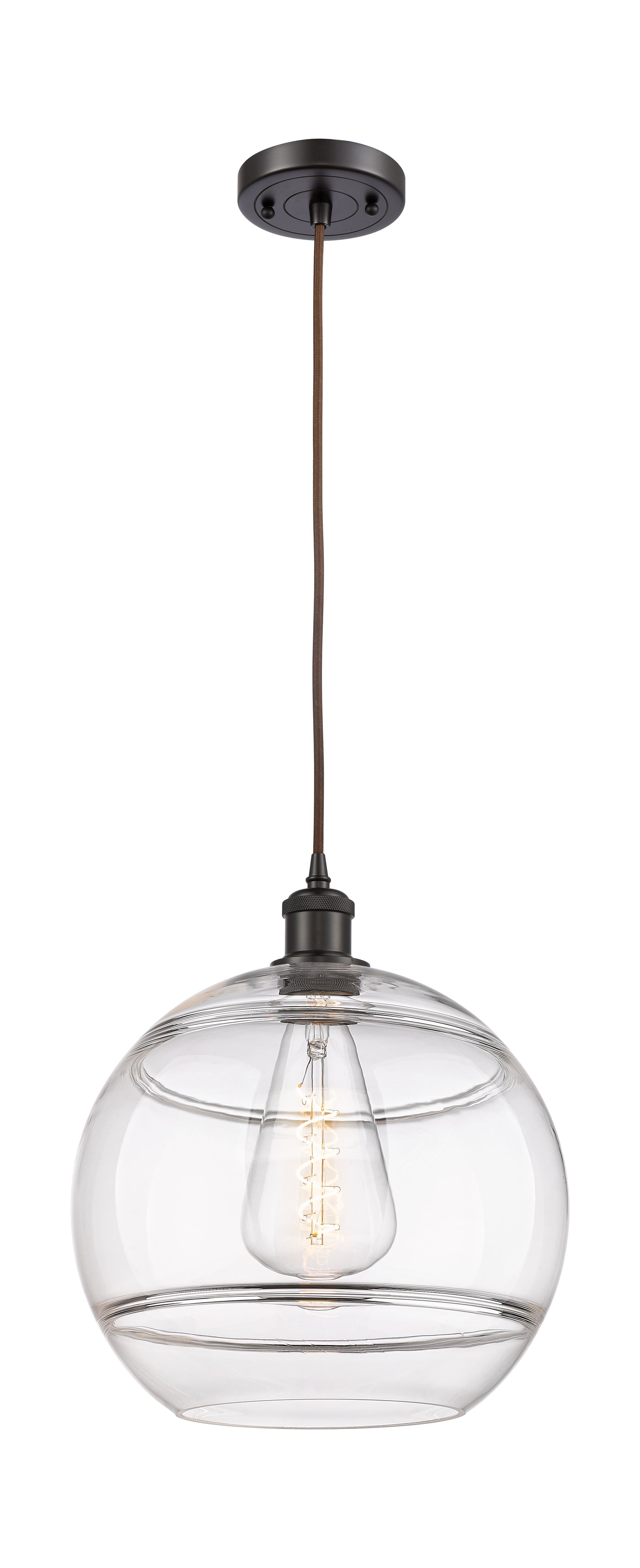 Ballston Mini Pendant Antique Brass Glass