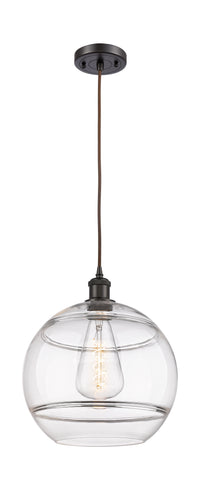 Ballston Mini Pendant Antique Brass Glass