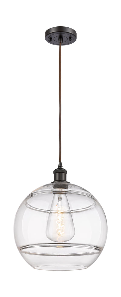 Ballston Mini Pendant Antique Brass Glass