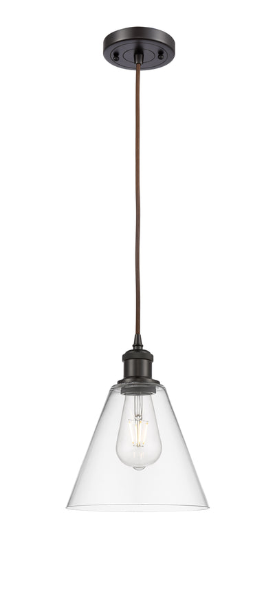 Ballston Mini Pendant 8 Inch Antique Brass