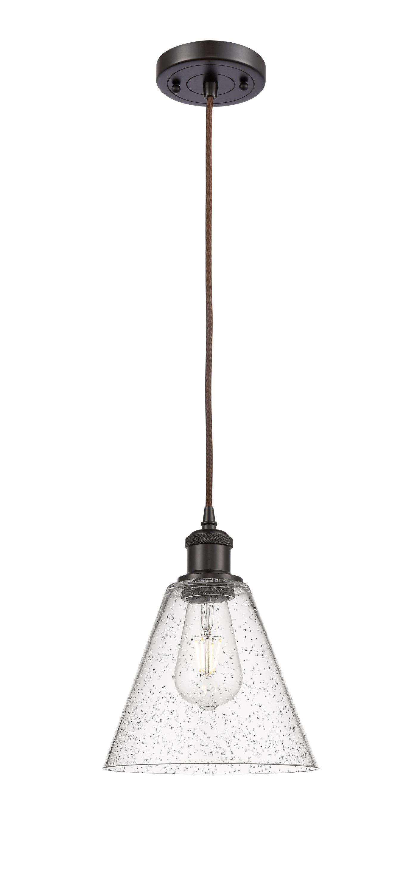 Ballston Mini Pendant Antique Brass Glass