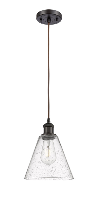Ballston Mini Pendant 8 Inch Antique Brass