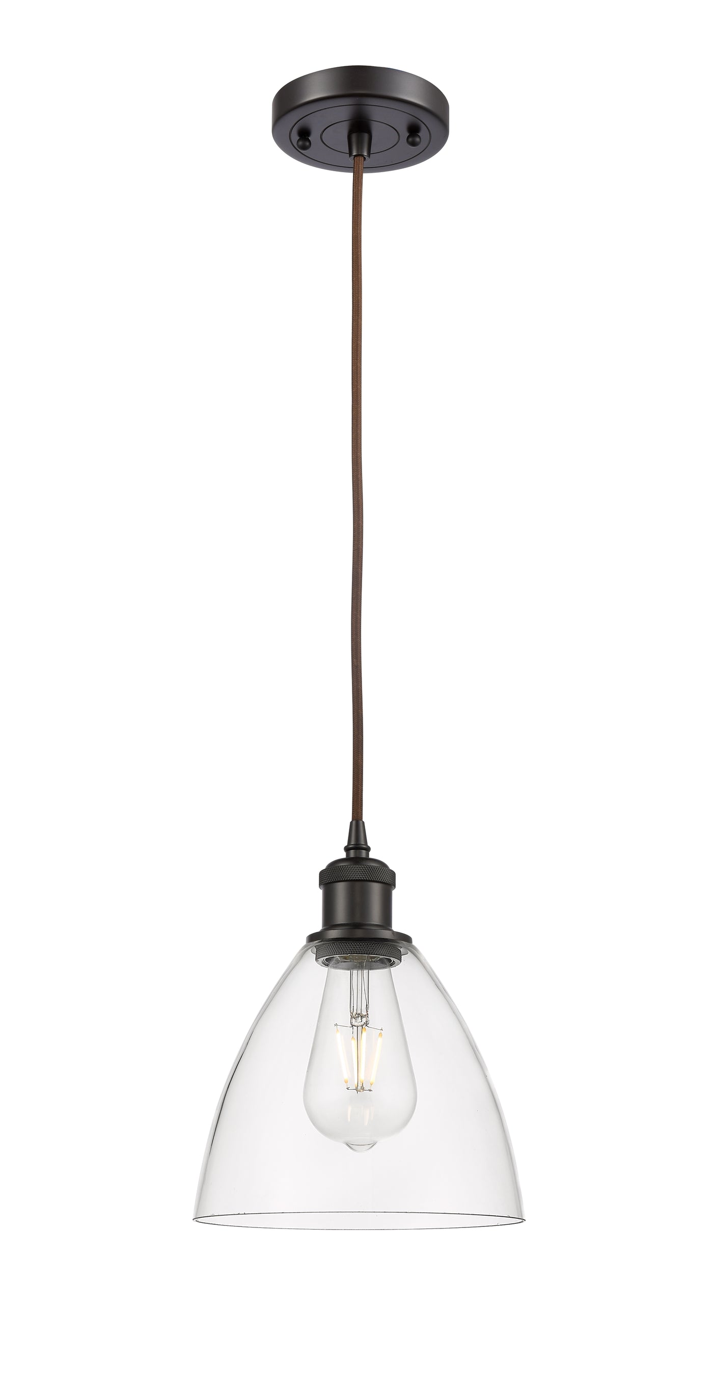Ballston Mini Pendant Antique Brass Finish
