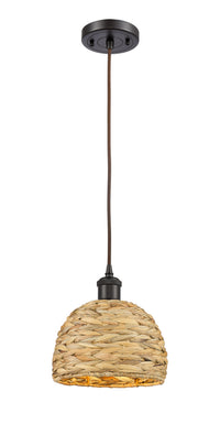 Ballston Mini Pendant Antique Brass Woven