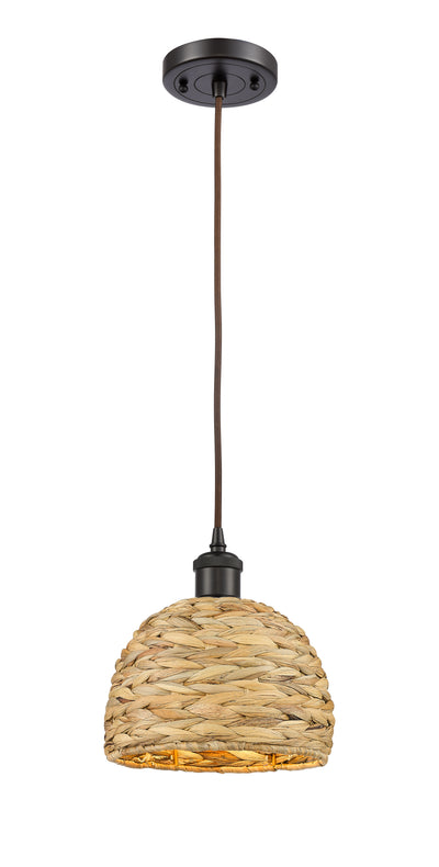 Ballston Mini Pendant Antique Brass Woven