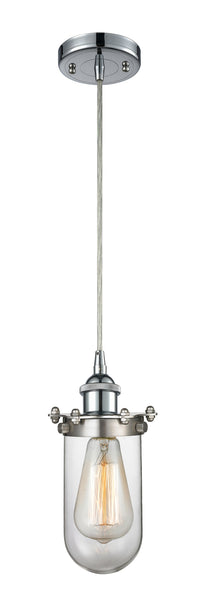 Austere Mini Pendant Black Antique Brass