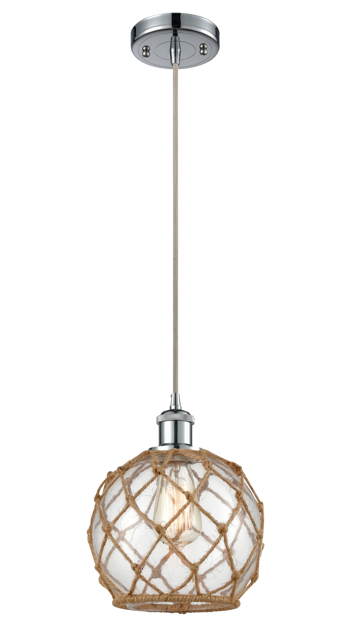 Ballston Mini Pendant Antique Brass 8 Inch