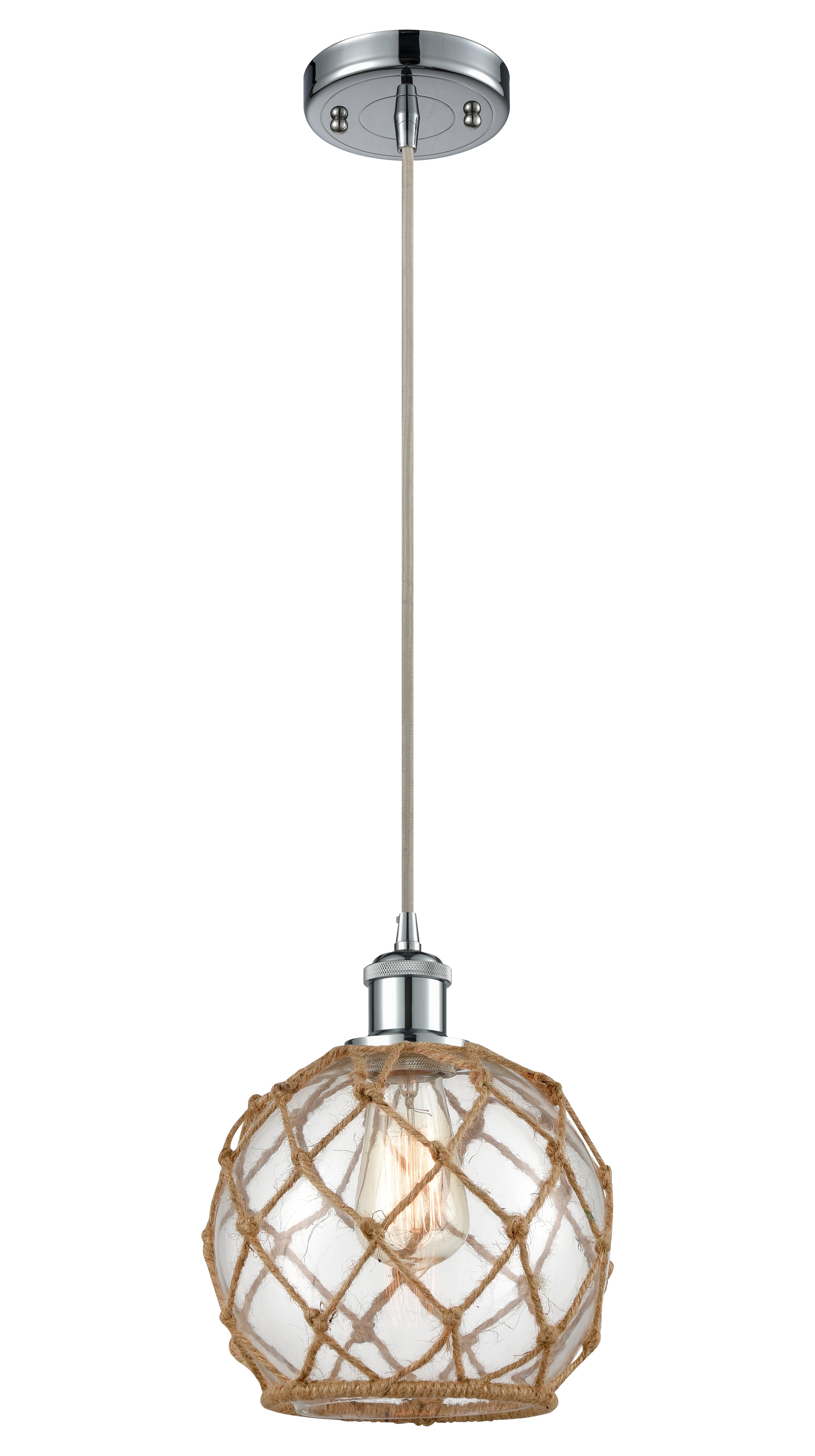 Ballston Mini Pendant Antique Brass 8 Inch