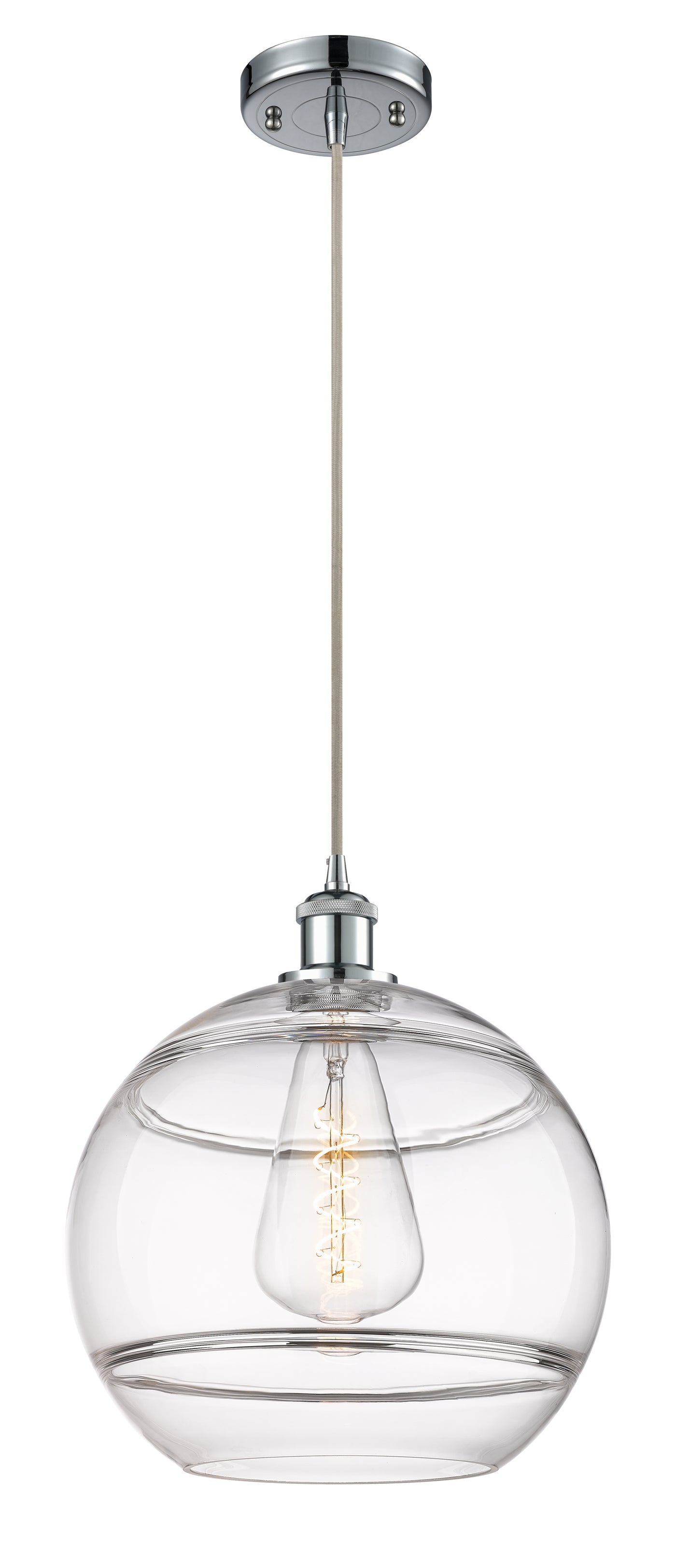 Ballston Mini Pendant Antique Brass Glass