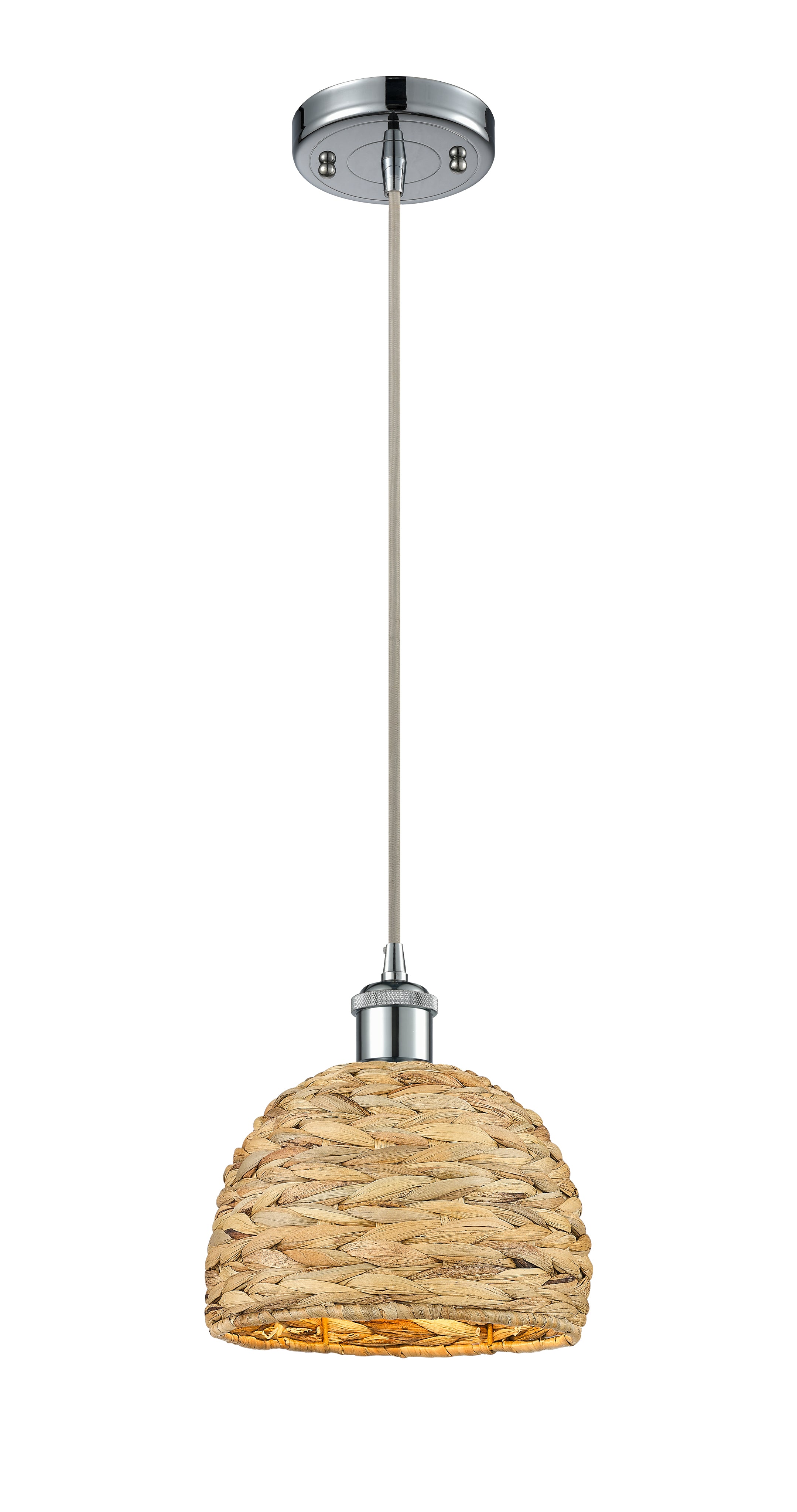 Ballston Mini Pendant Antique Brass Woven