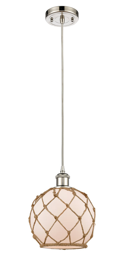 Ballston Mini Pendant Cast Brass 8 Inch