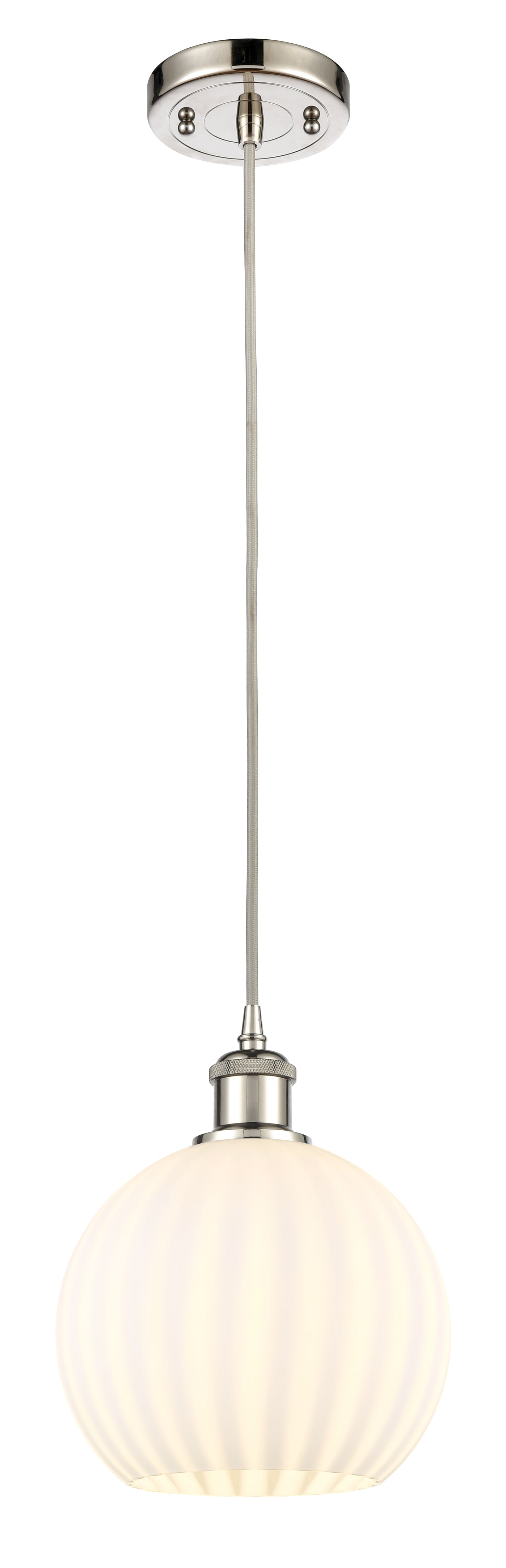 Ballston Mini Pendant Antique Brass 8 Inch