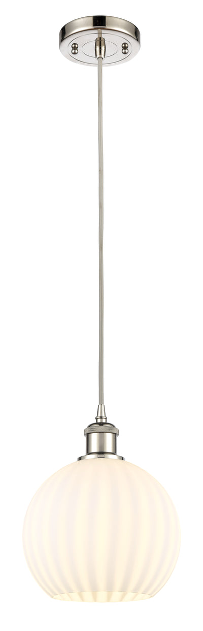Ballston Mini Pendant Antique Brass 8 Inch